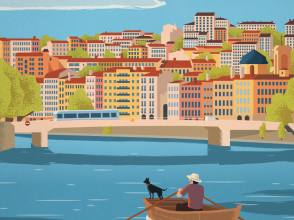 Affiche Lyon d'Alex Asfour © Alex Asfour / Artist Edition