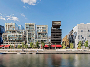 Confluence, les immeubles bordant la marina © Tarzshoot
