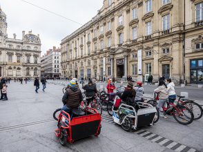 Visite commentée en Vélo et Benur lors de la Journée Visitez Lyon ! © Brice Robert