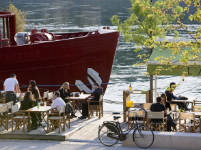 En terrasse sur les Berges du Rhône © Tristan Deschamps