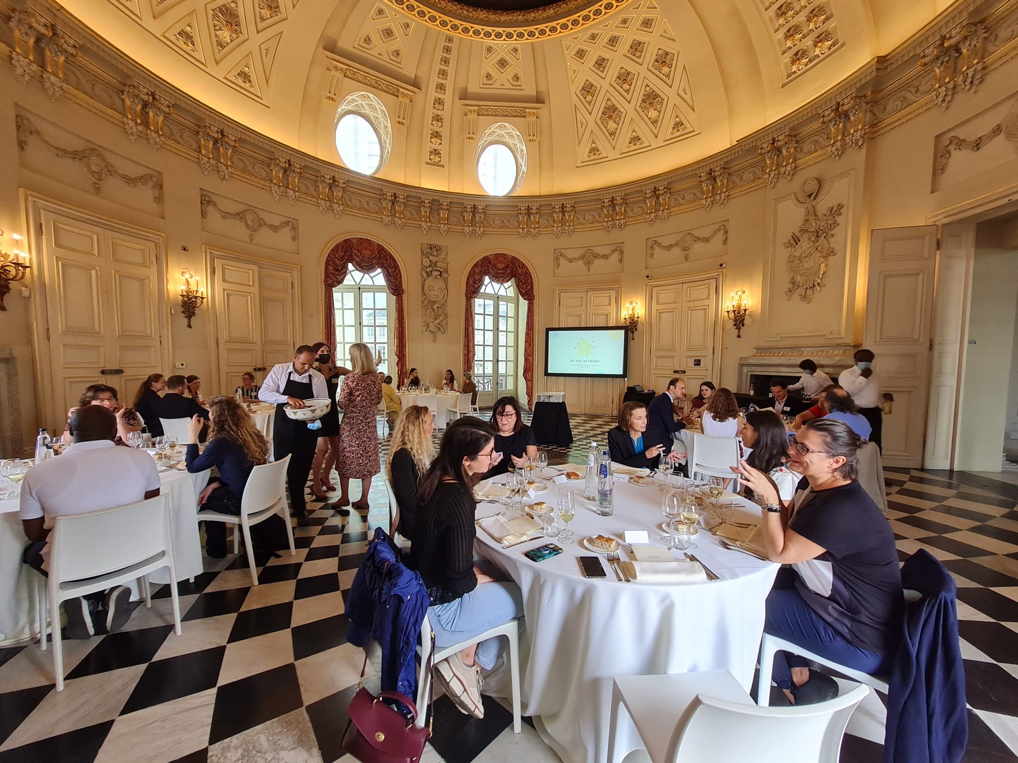 Le lunch de l'opération organiée par l'EU CVB Network à Bruxelles, en septembre 2021