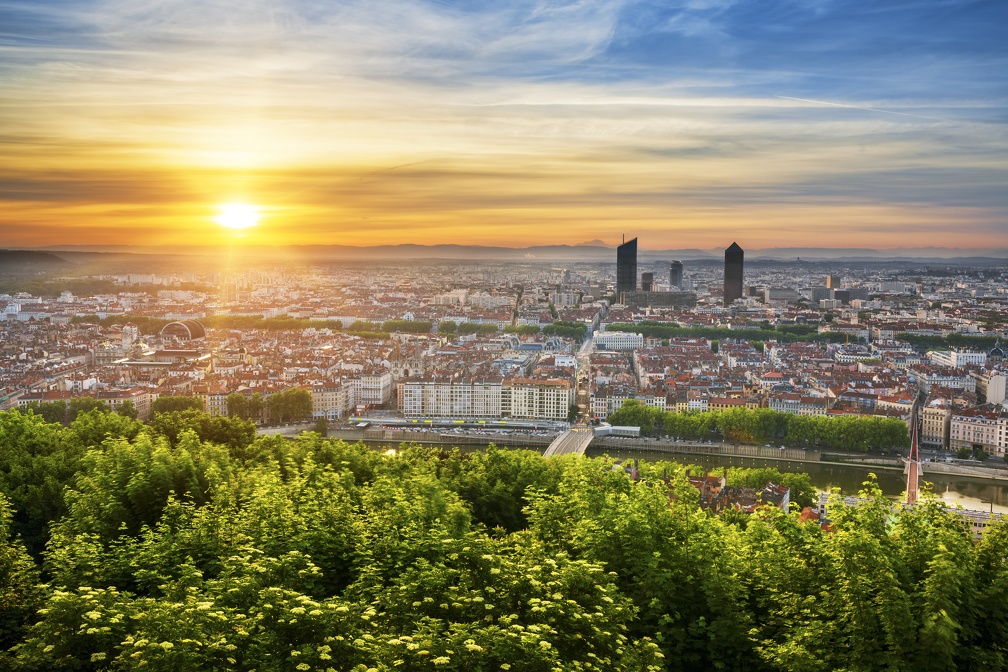Vue de Lyon au lever du soleil ©Frédéric Prochasson