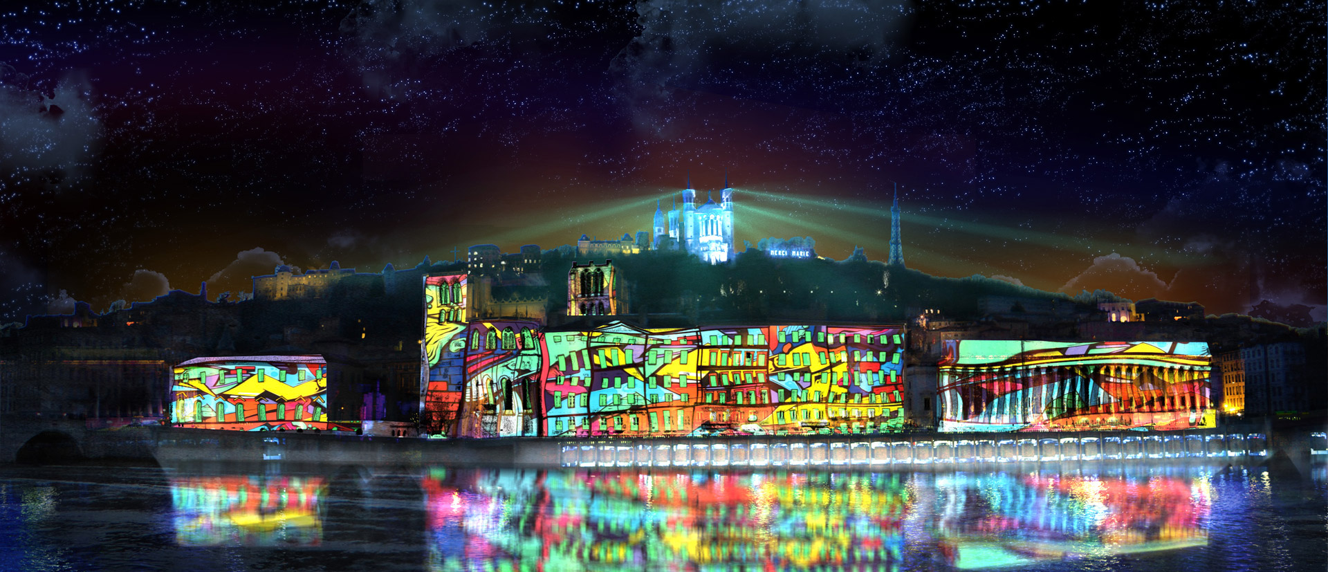 Reflets, Damien Fontaine - Fête des Lumières 2018