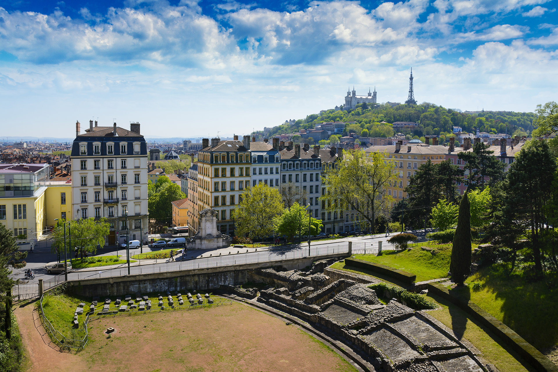 L'amphithéâtre des Trois Gaules sur les Pentes de la Croix-Rousse © Gaël Fontaine