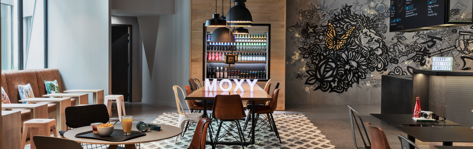 Lobby © Moxy Lyon Airport