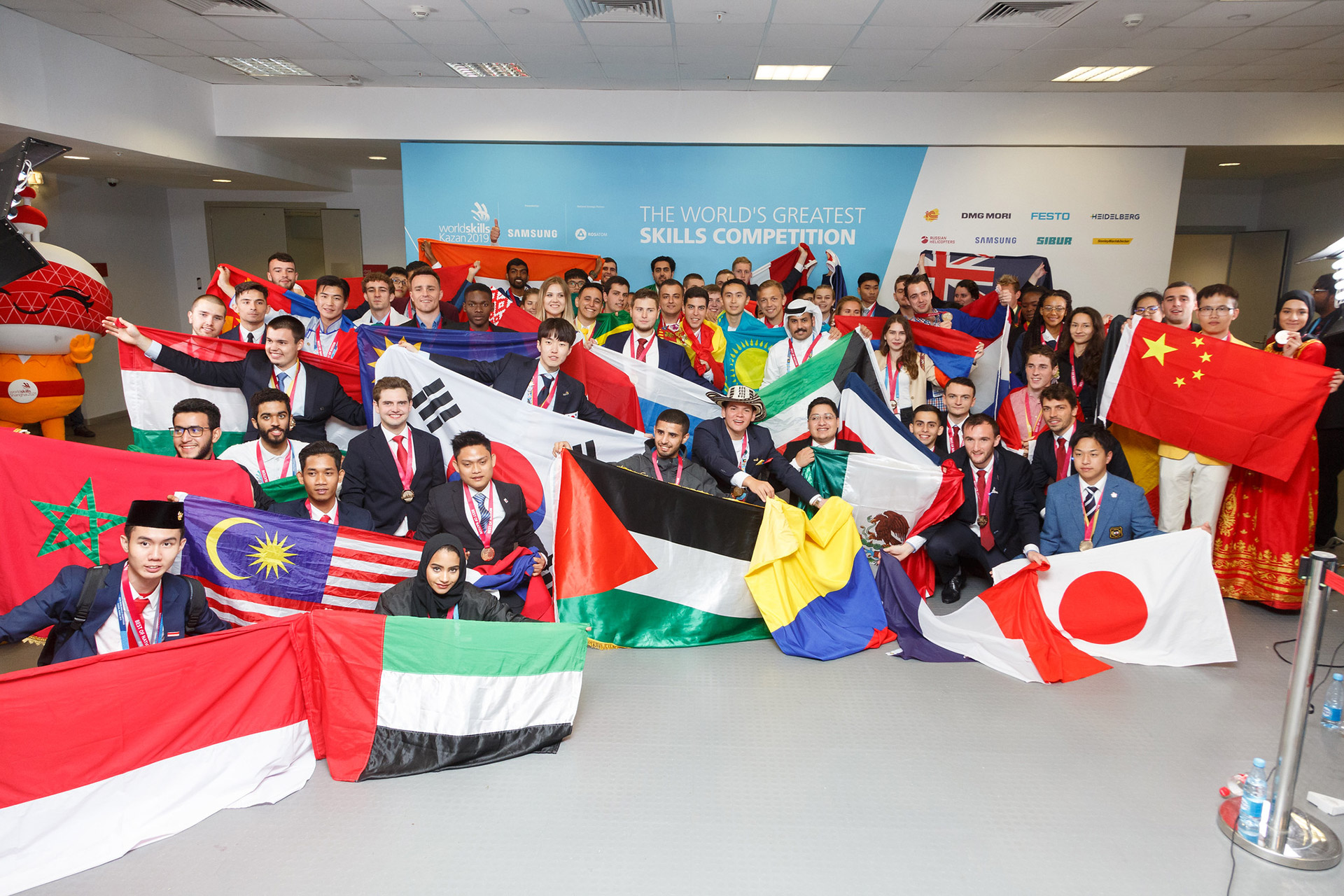 Cérémonie de clôture à Kazan en août 2019 © WorldSkills-France
