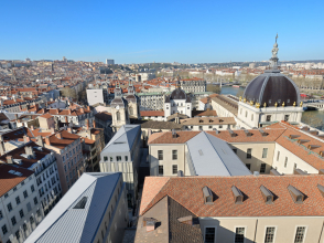 Grand Hôtel-Dieu, vue aérienne © Vincent Ramet