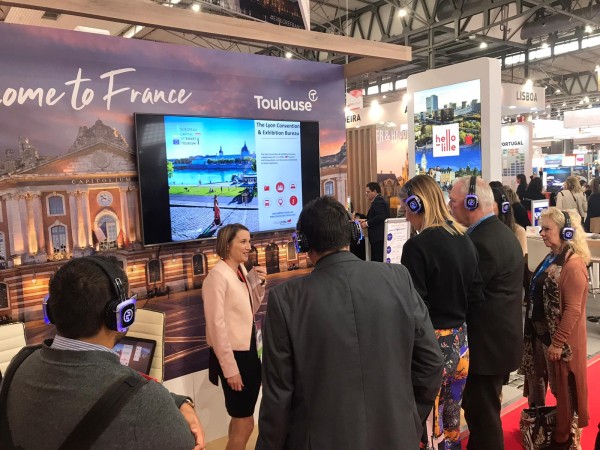 Espace Présentation sur le stand d'Atout France © ONLYLYON Tourisme et Congrès