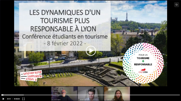 Conf&eacute;rence pour les &eacute;tudiants en tourisme de la m&eacute;tropole, 8 f&eacute;vrier 2022 &copy;ONLYLYON Tourisme & Congr&egrave;s