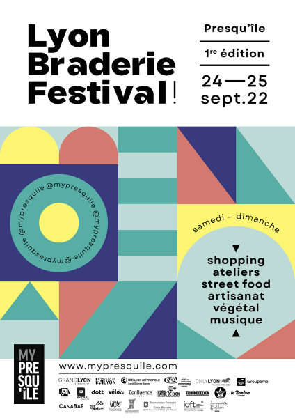 Affiche du 1er Lyon Braderie Festival - 24 et 25 septembre 2022